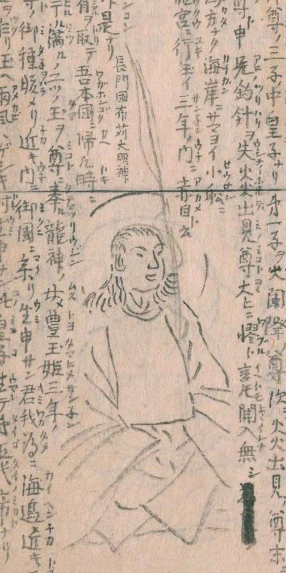 火遠理命(山幸彦)(『神仏図会』)
