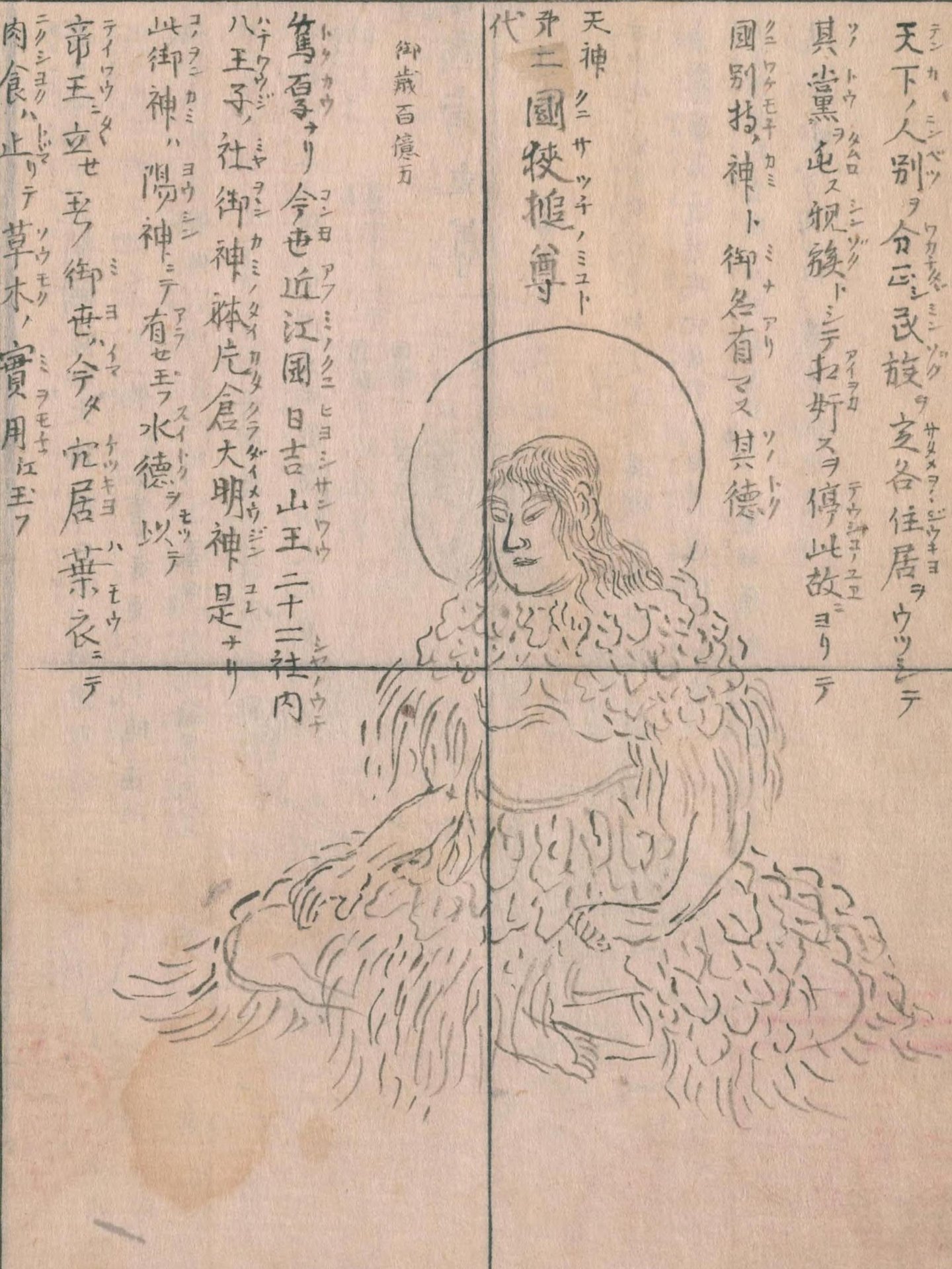 国狭槌尊（『神仏図会』）