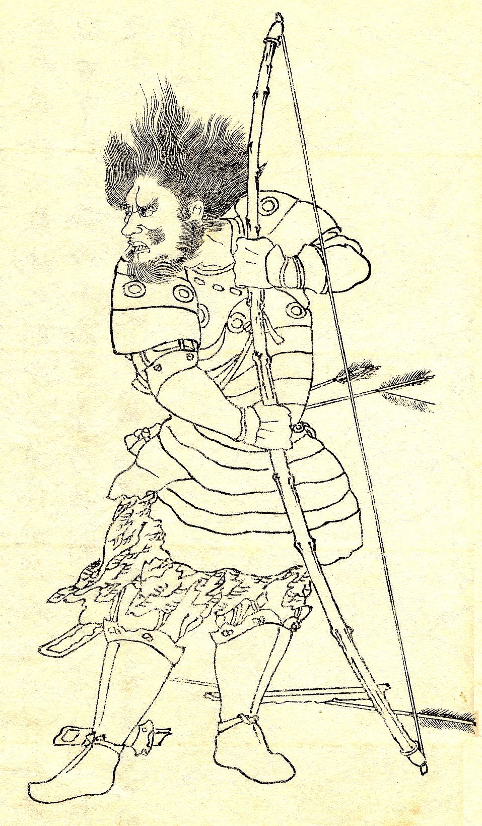 上毛野田道（『前賢故実』）