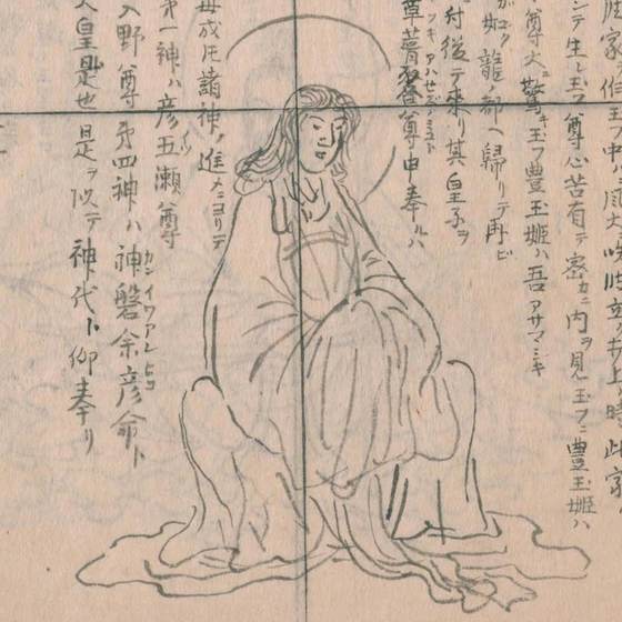 玉依姫（『神仏図会』）